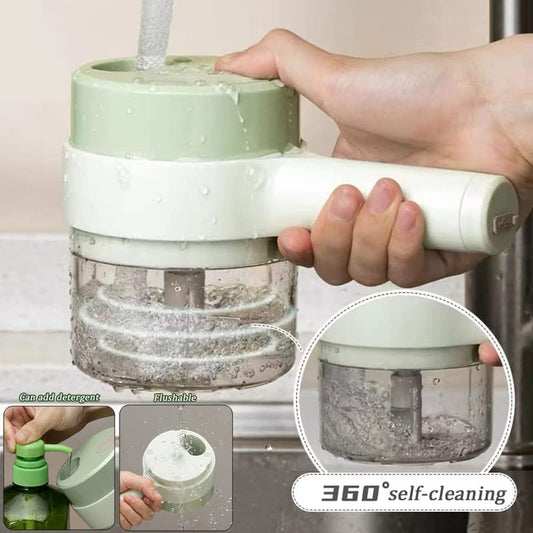 4-in-1 Electric Veggie Cutter & Slicer Set