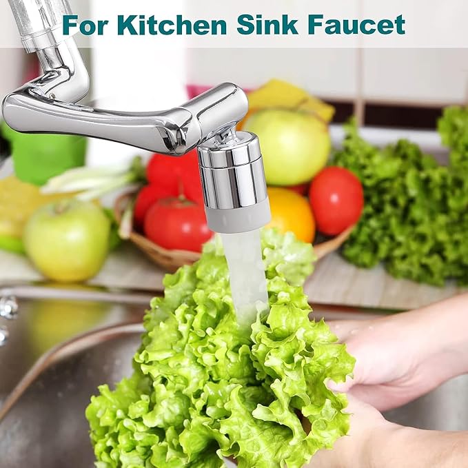 “360° Rotating Faucet Extender – Dual Mode Splash Filter”