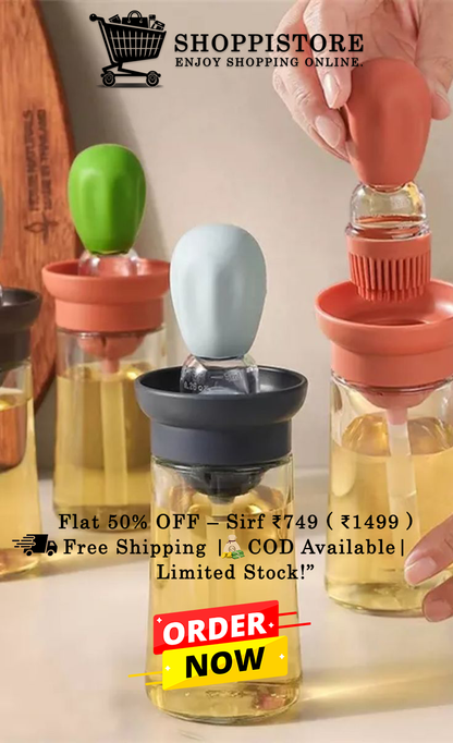 No Mess Oil Dispenser with Brush – 50% OFF Today